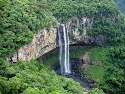 Rainforest waterfall